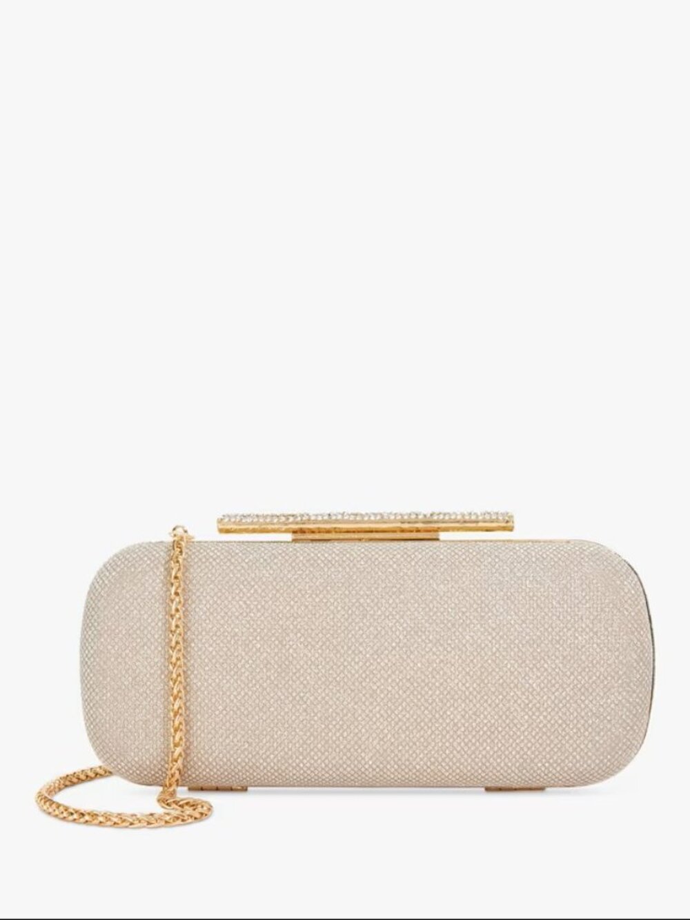Dune London Body Structured Chain Strap Clutch Bag NWOT